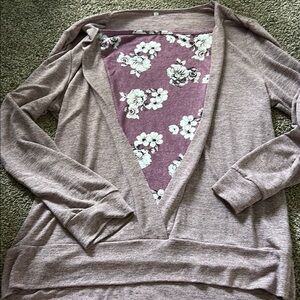 Women's Mauve Cardigan Sweater